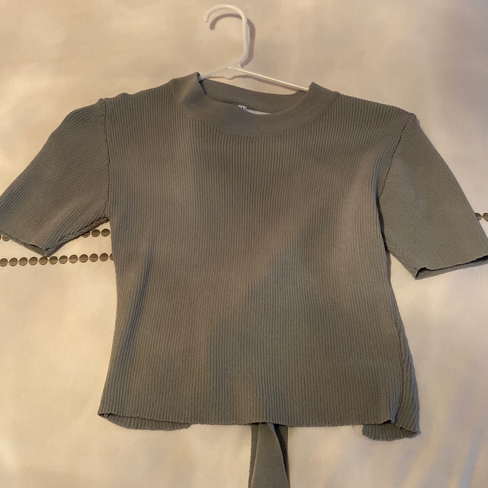 Zara crop top, open back